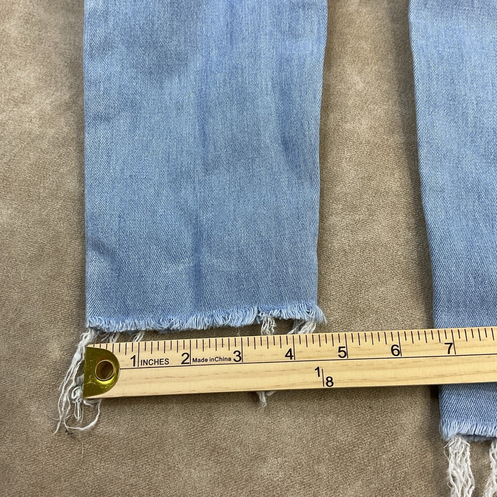 Mother Jeans High Waisted Looker Ankle Fray Denim in Hold‎ My Hand Women Sz 25 - Picture 10 of 11